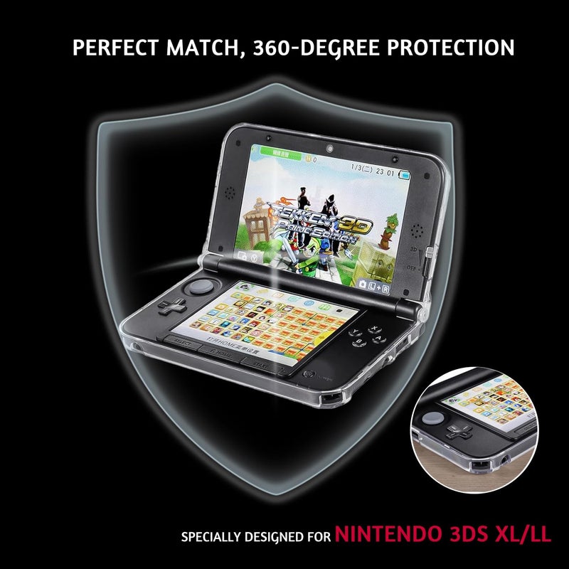 Gimtsui Store غطاء واقي صلب شفاف مناسب لجهاز نينتندو 3DS XL/LL - Image 3